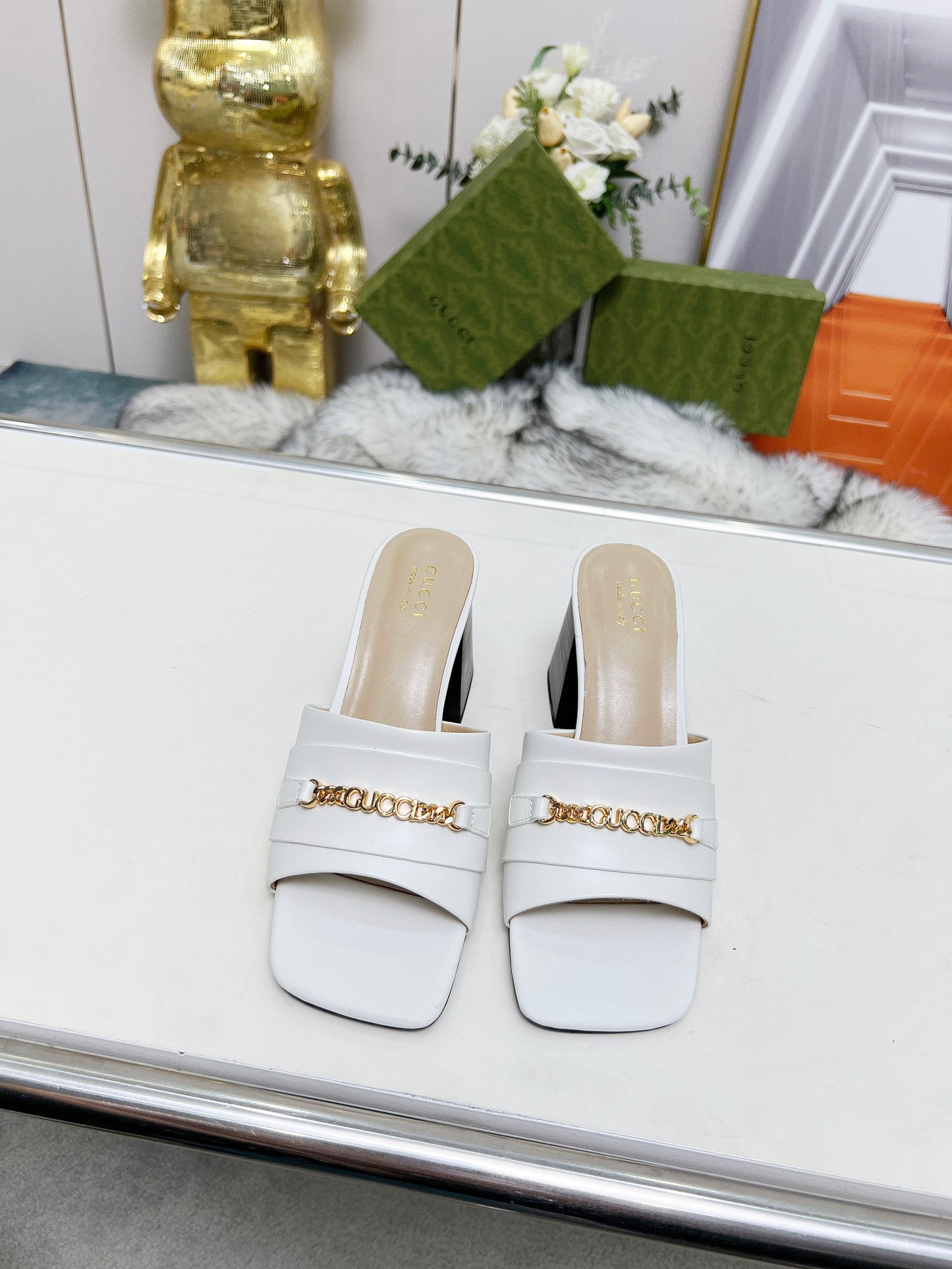 275NB11ZDE Stylish leather High heels