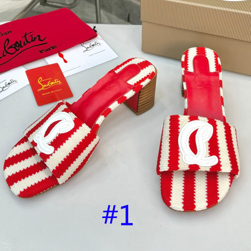 JXA9ZDE Stylish leather + knitted heels