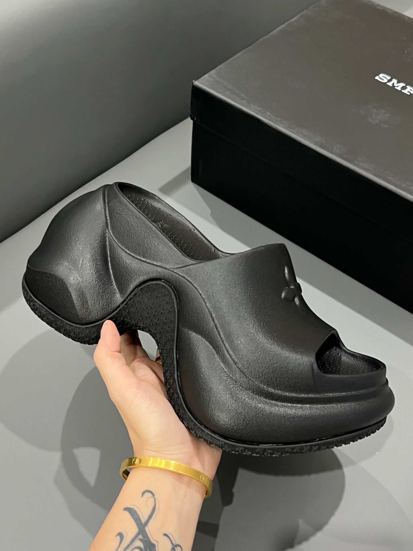 14A14ZDE Stylish slippers  Heel height 7.5cm 9.5cm