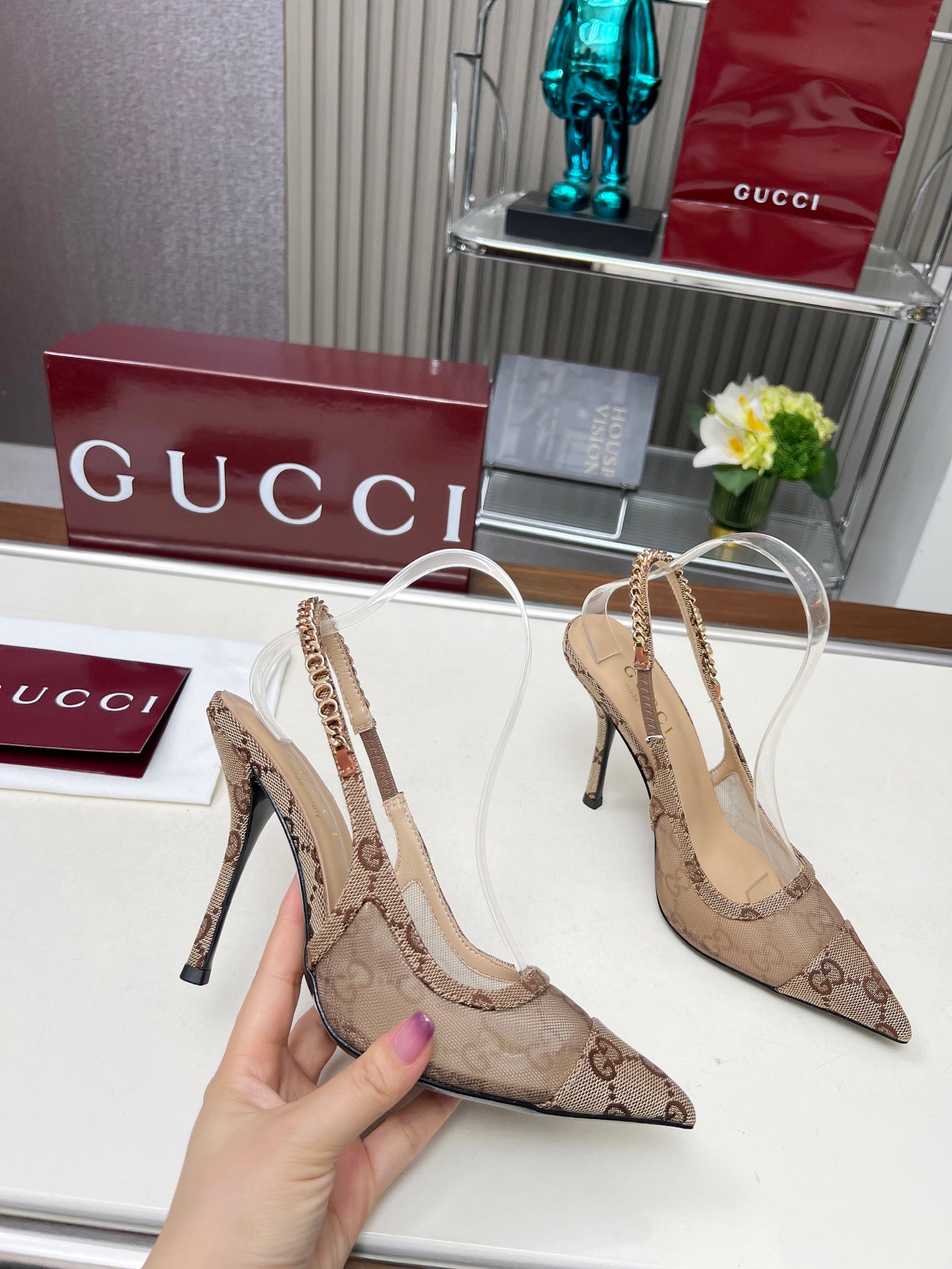 285ZB61ZDE Stylish leather  High heels