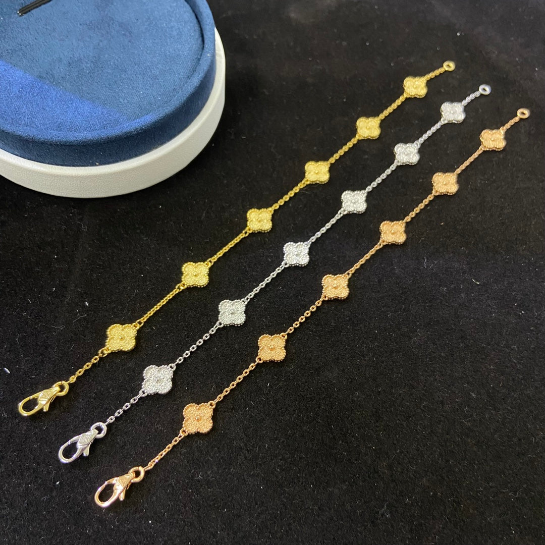 5XVA183KDE Stylishbracelets 6 flowers mini size 0.9cm flower