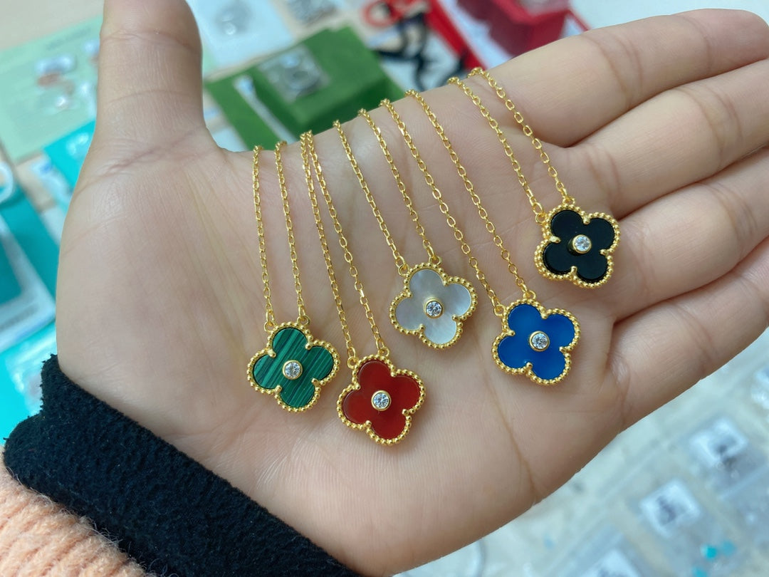 5XVA185XDE Stylish 1 flower necklace