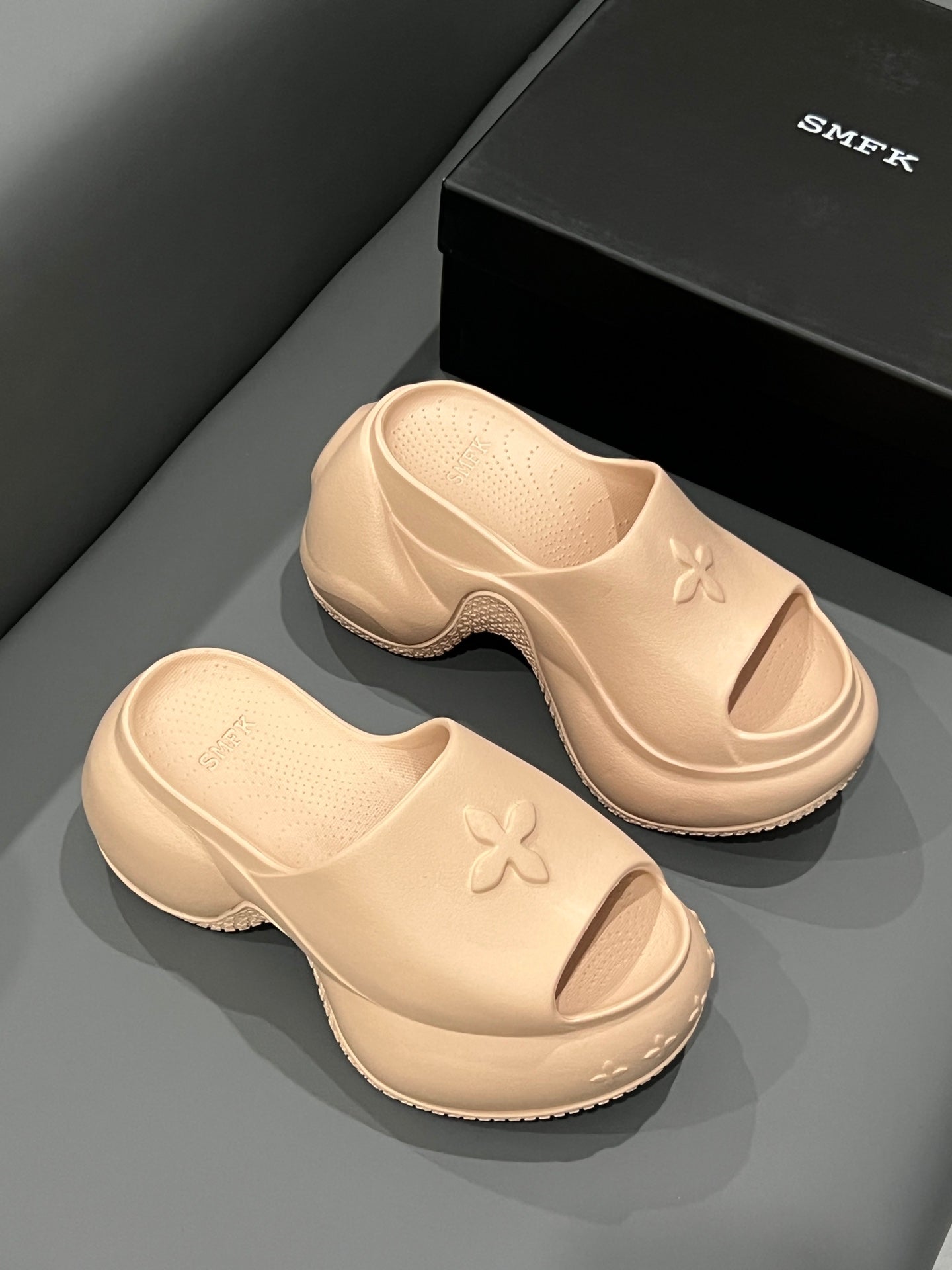 14A14ZDE Stylish slippers  Heel height 7.5cm 9.5cm