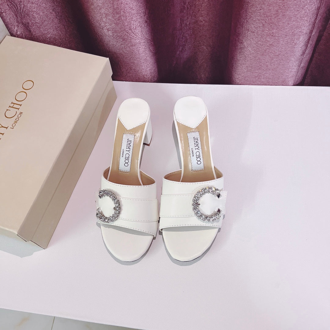 14A166ZDE Stylish Slippers  Heel height 6cm