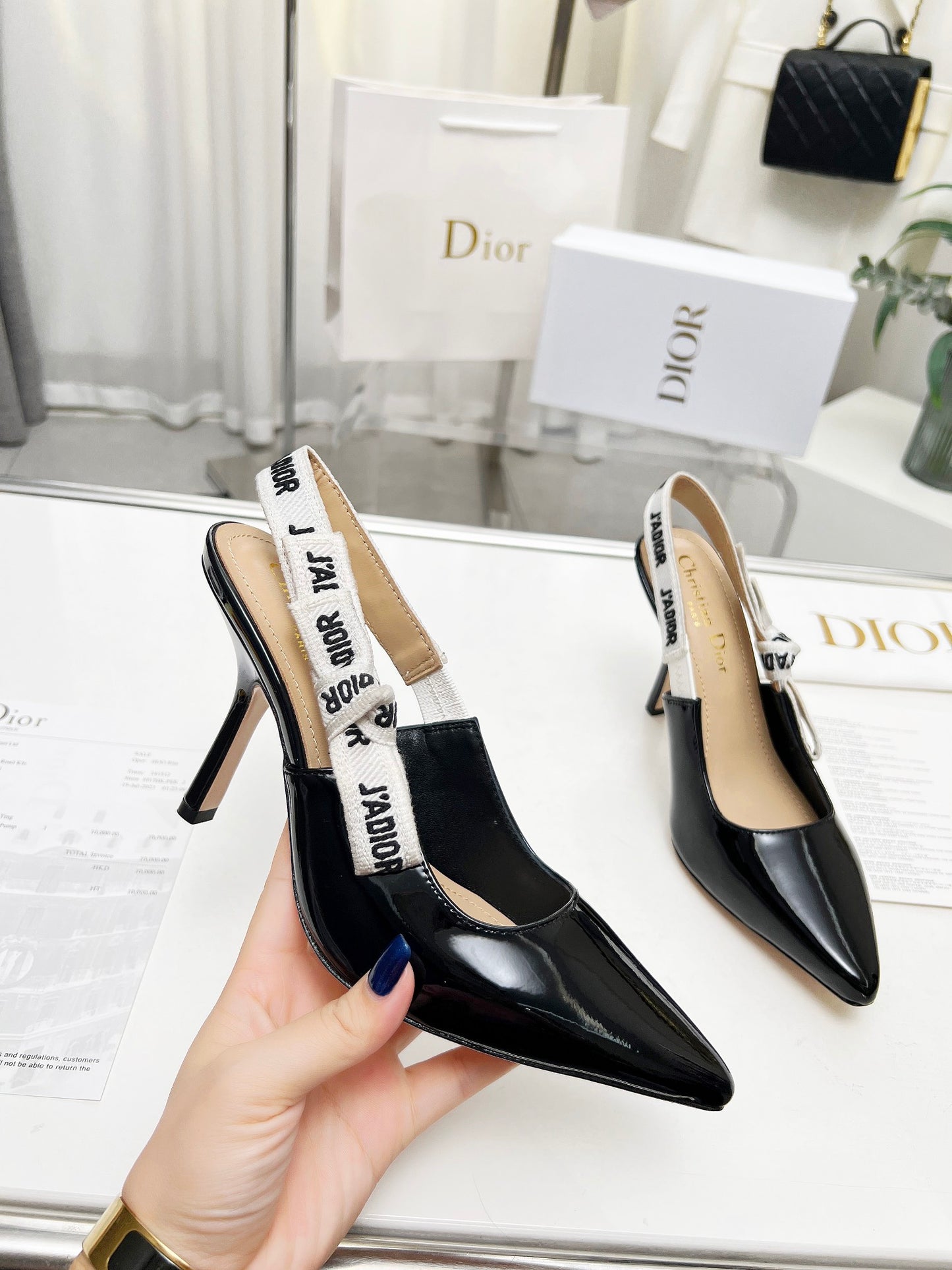 255QD44ZDE Stylish leather High heels