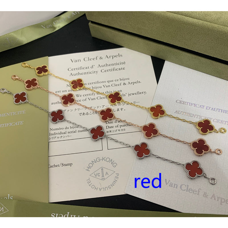5XVA180KDE Stylish bracelets 5 flowers normal size1.5cm flower