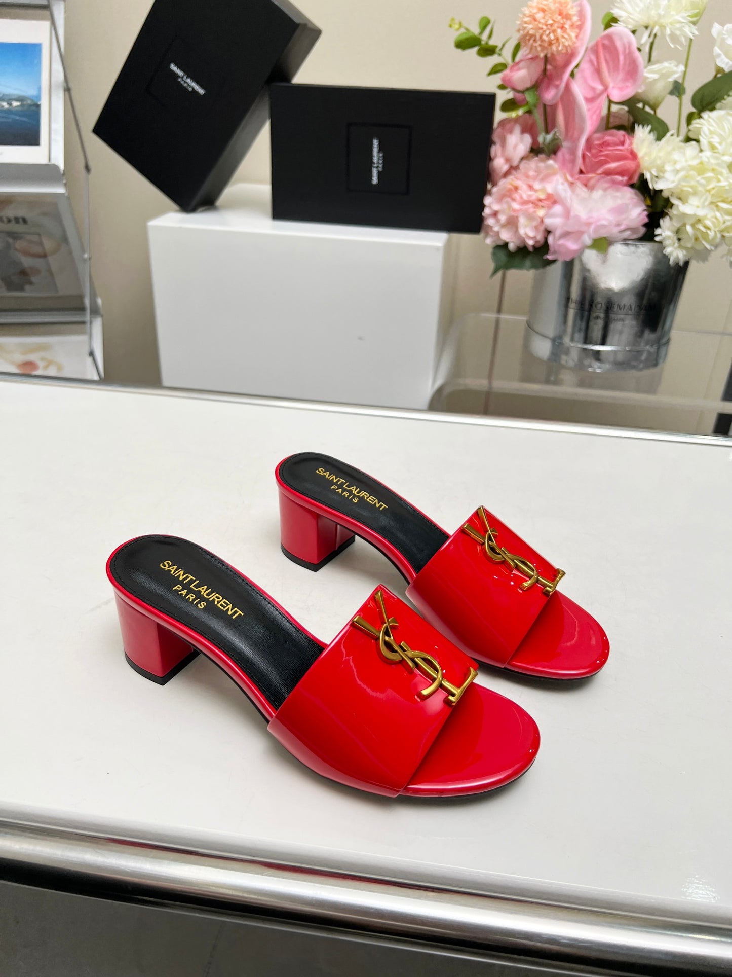 285ZSL34ZDE Stylish leather High heels(Heel height 5CM)