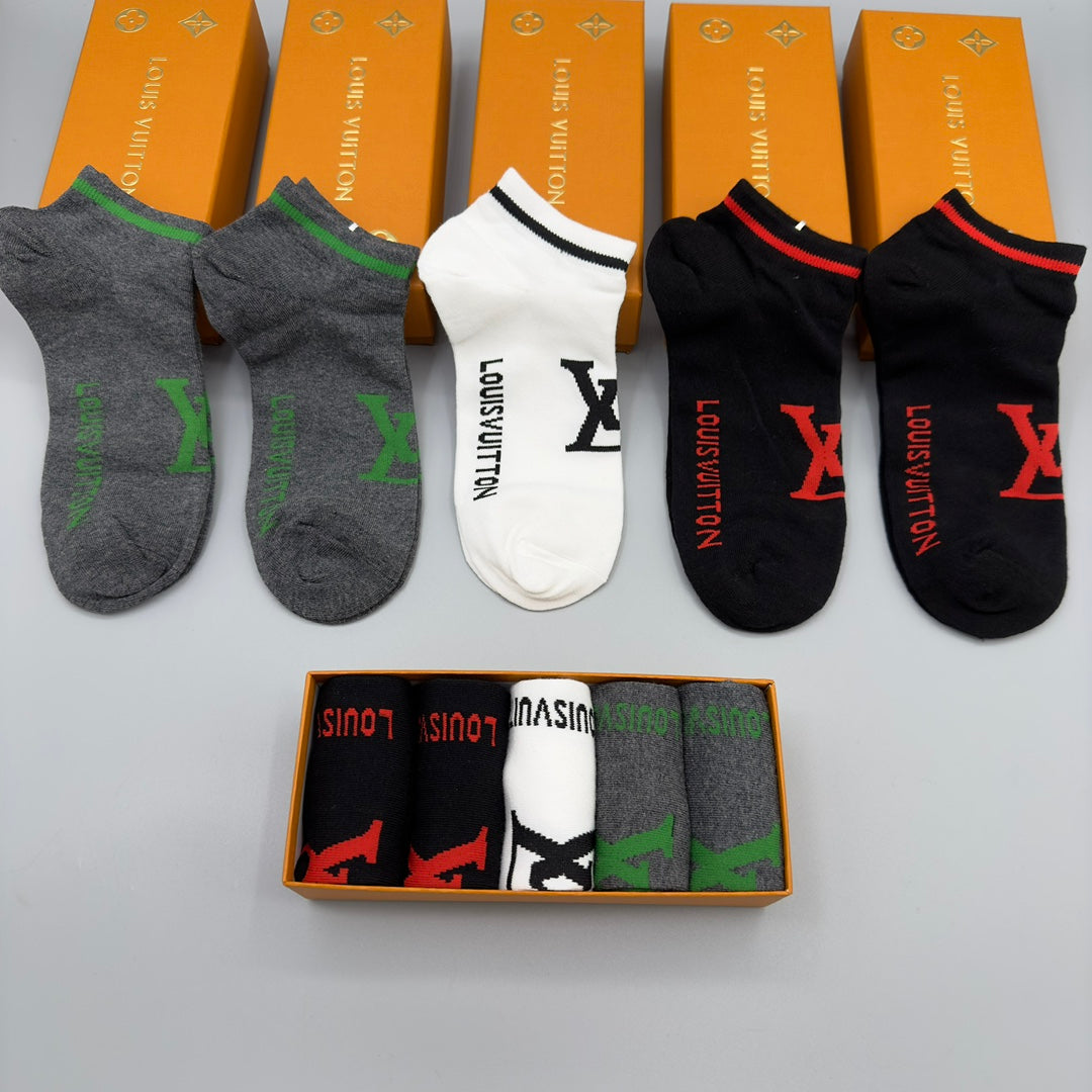 235QE21SDE Stylish socks(5 pairs )
