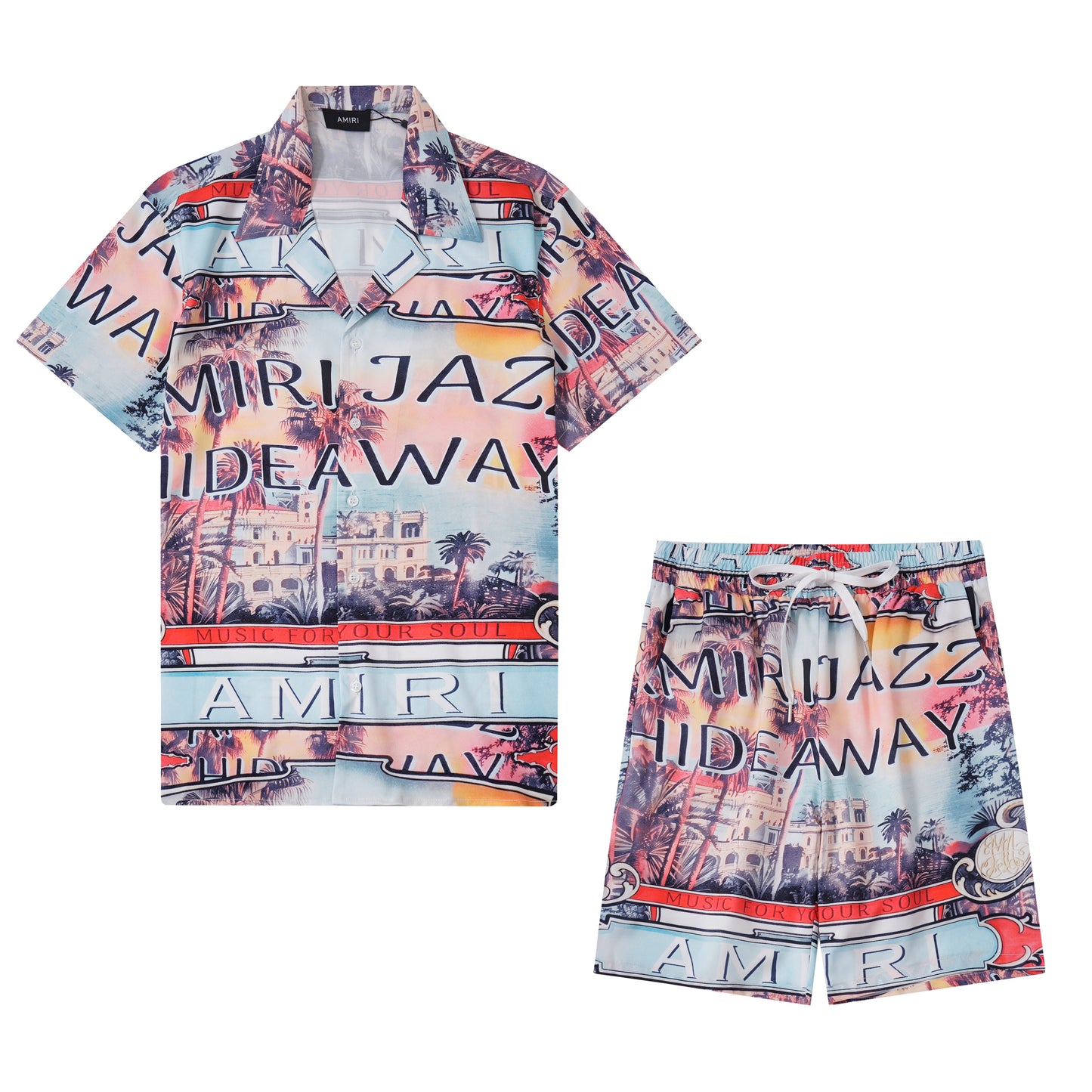 135RA137UDE Stylish shirt and shorts set