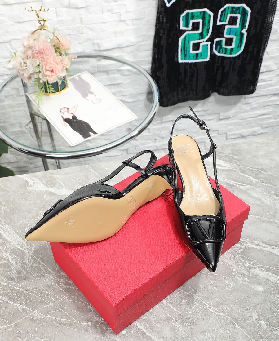 245RVL18ZDE Stylish leather  High heels