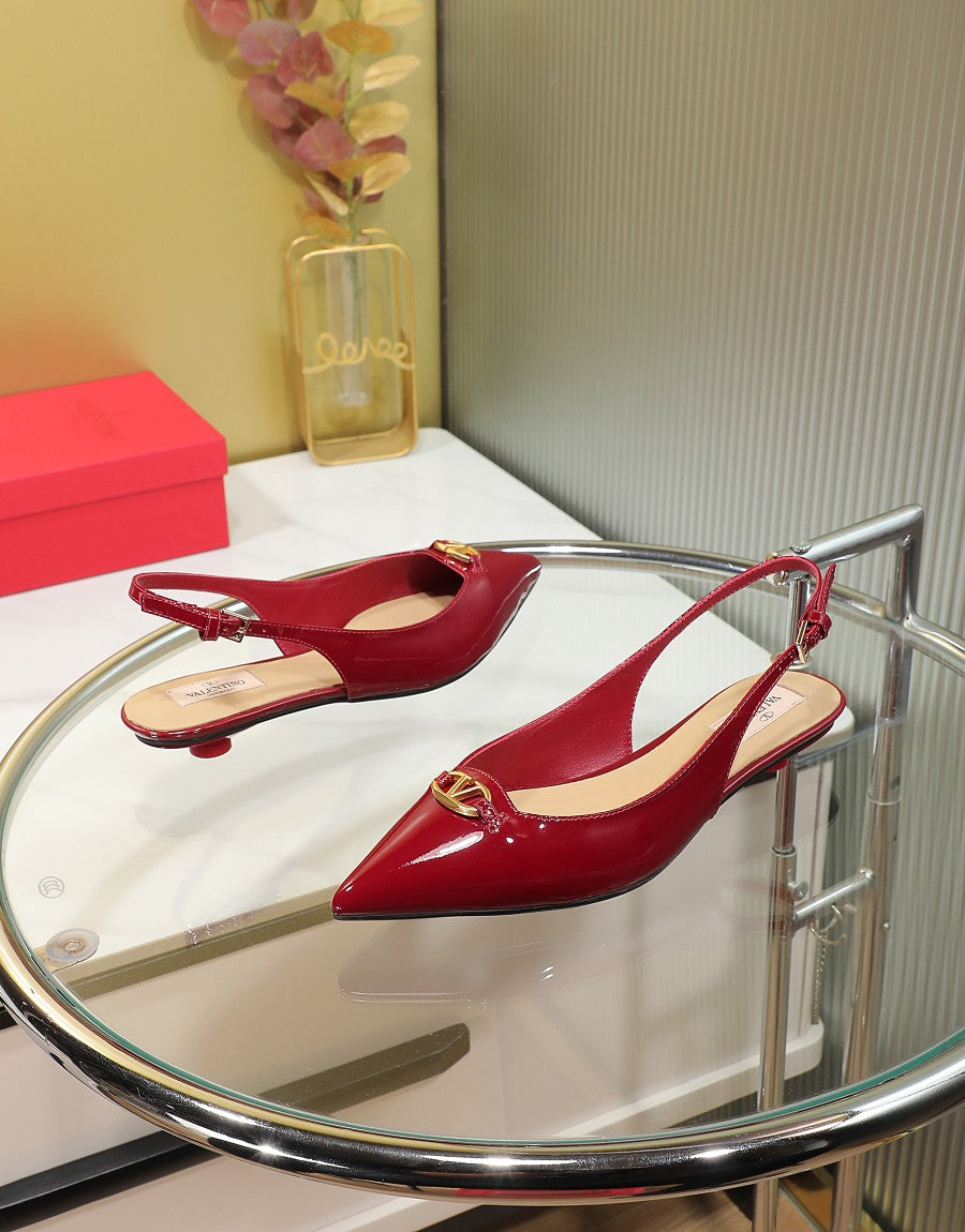 245RVL11ZDE Stylish leather  High heels