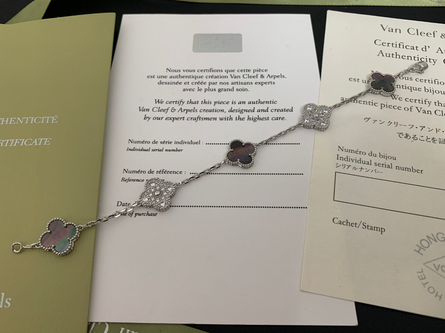 5XVA179KDE Stylish bracelets 5 flowers normal size1.5cm flower