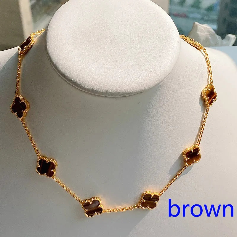 5XVA181XDE Stylish 10 flowers necklaces
