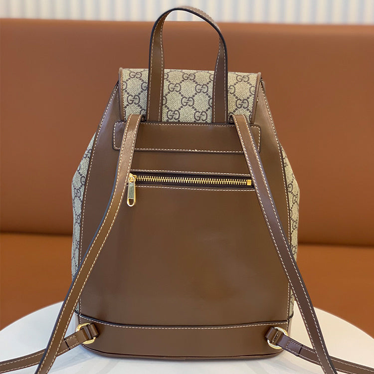 AB021BDE Stylish leather backpacks