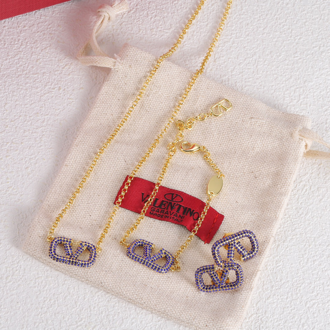 175RVL84XDE Stylish  Necklace . Earrings.Bracelets.