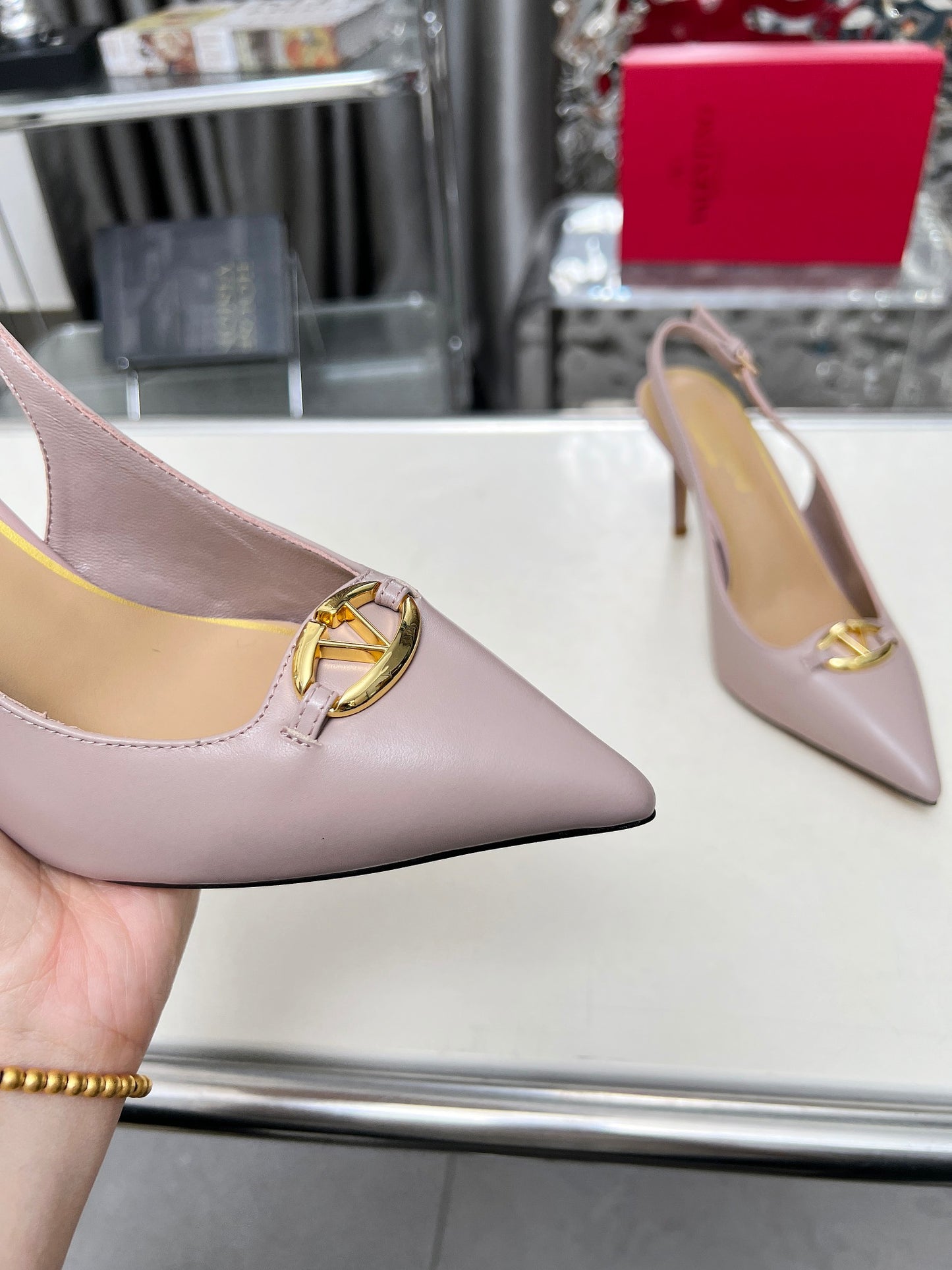 245RVL17ZUEDE Stylish leather  High heels