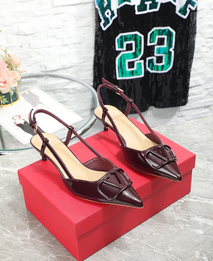 245RVL18ZDE Stylish leather  High heels