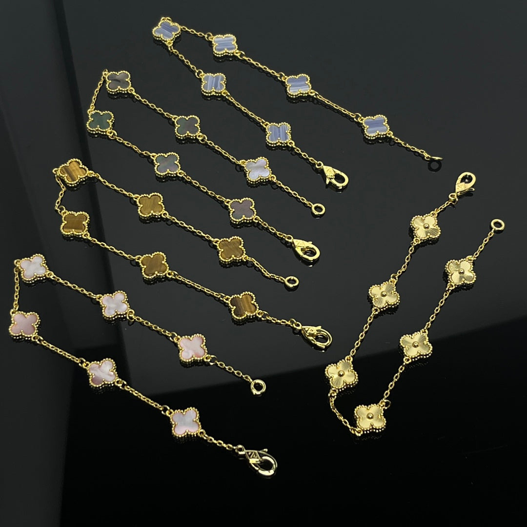 5XVA183KDE Stylishbracelets 6 flowers mini size 0.9cm flower