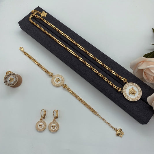 175RV75XDE Stylish Necklace . Earrings.Bracelets.Rings