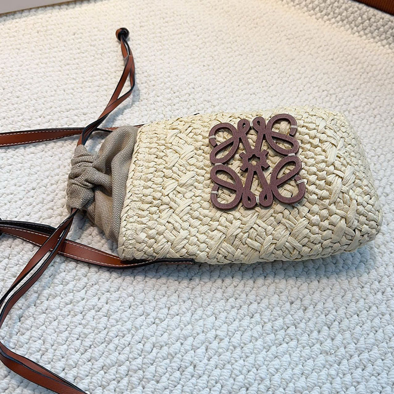 6XA444BDE Stylish Woven Handbag
