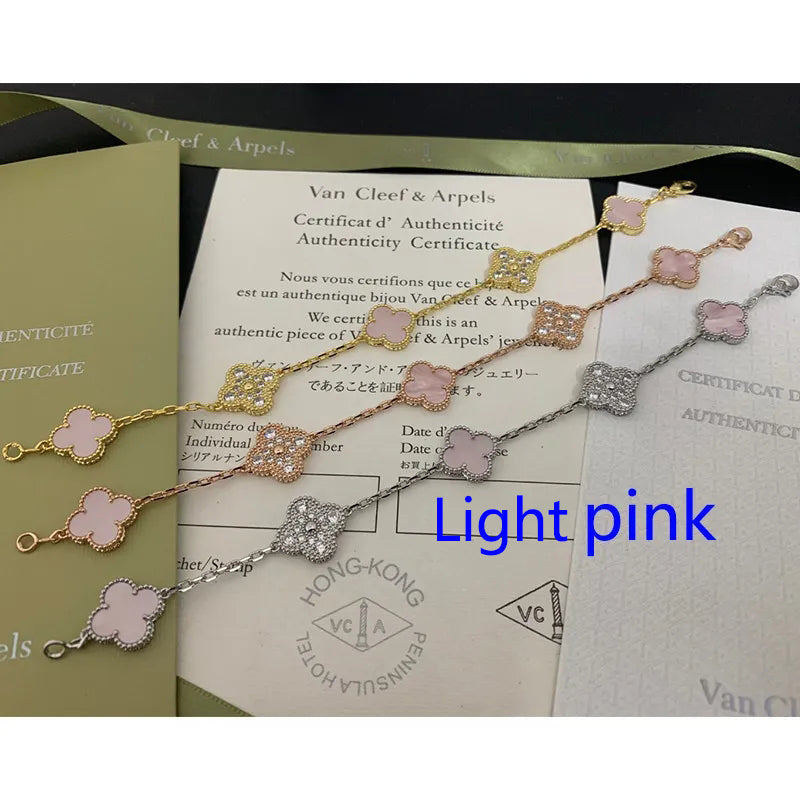 5XVA179KDE Stylish bracelets 5 flowers normal size1.5cm flower