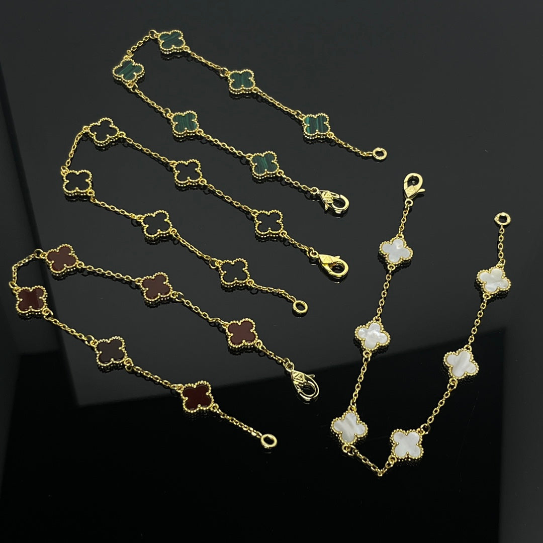 5XVA183KDE Stylishbracelets 6 flowers mini size 0.9cm flower