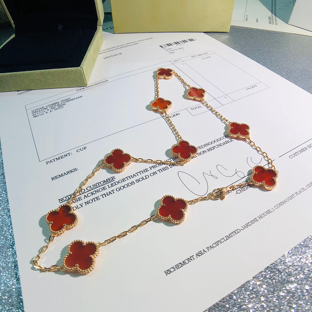 5XVA181XDE Stylish 10 flowers necklaces