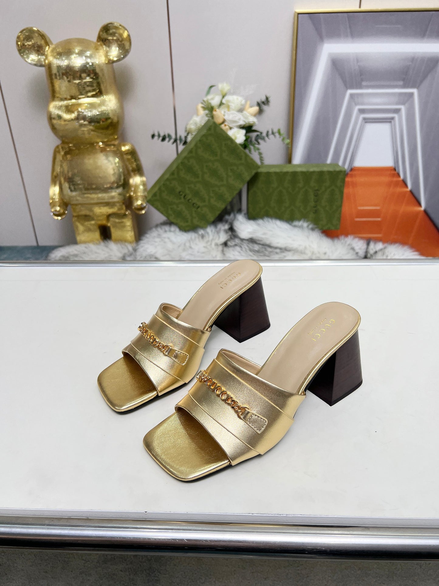 275NB11ZDE Stylish leather High heels