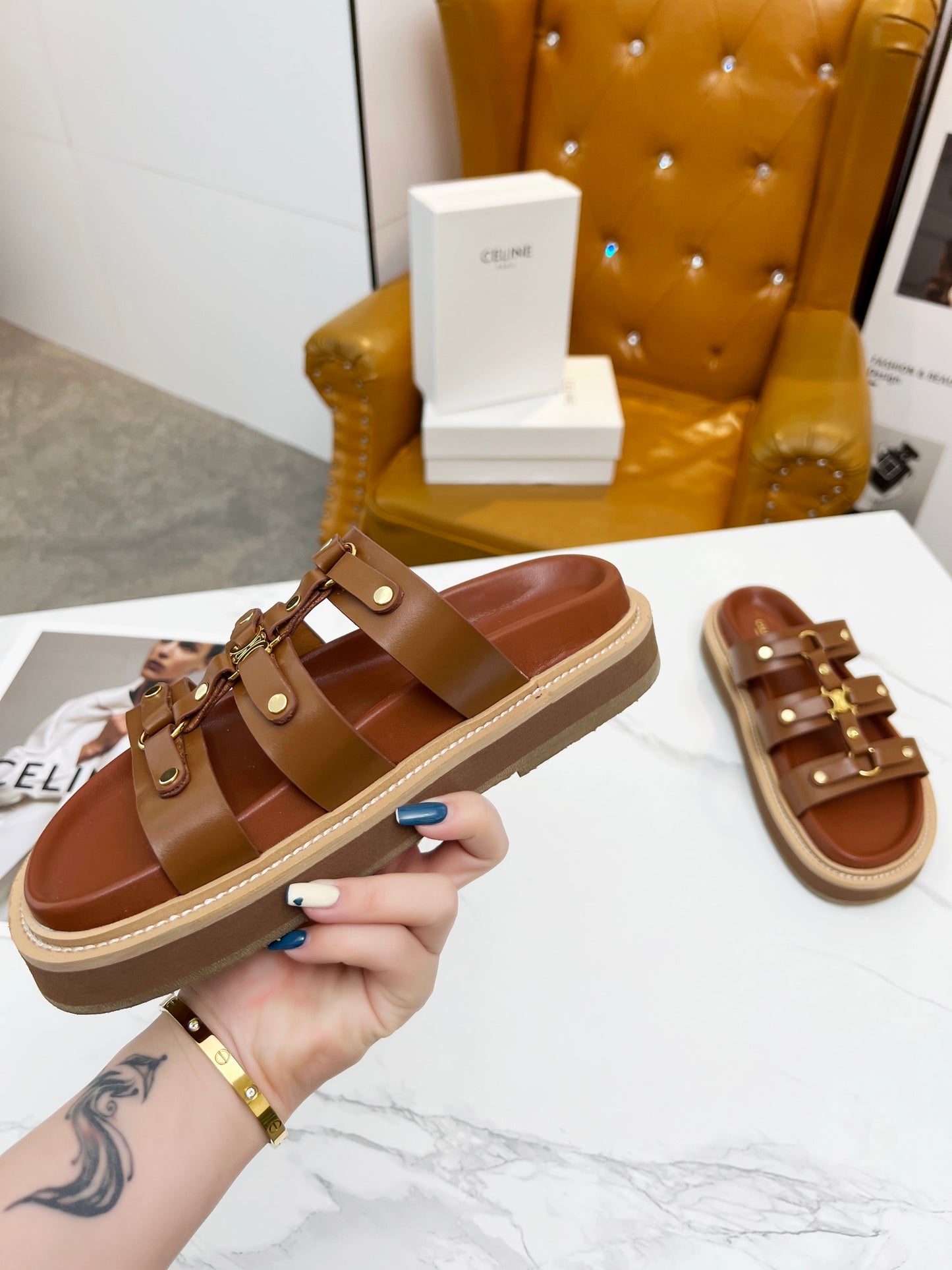 245RN1ZDE Stylish leather shoes 