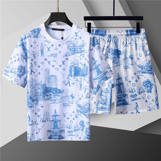 135WE107UDE Stylish shirt and shorts set