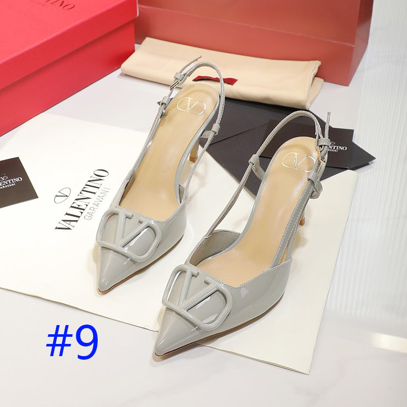 245RVL21ZDE Stylish leather  High heels