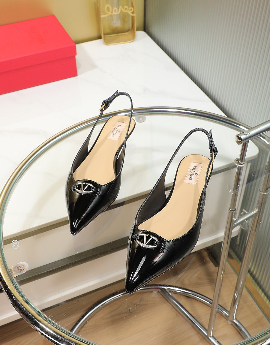 245RVL11ZDE Stylish leather  High heels
