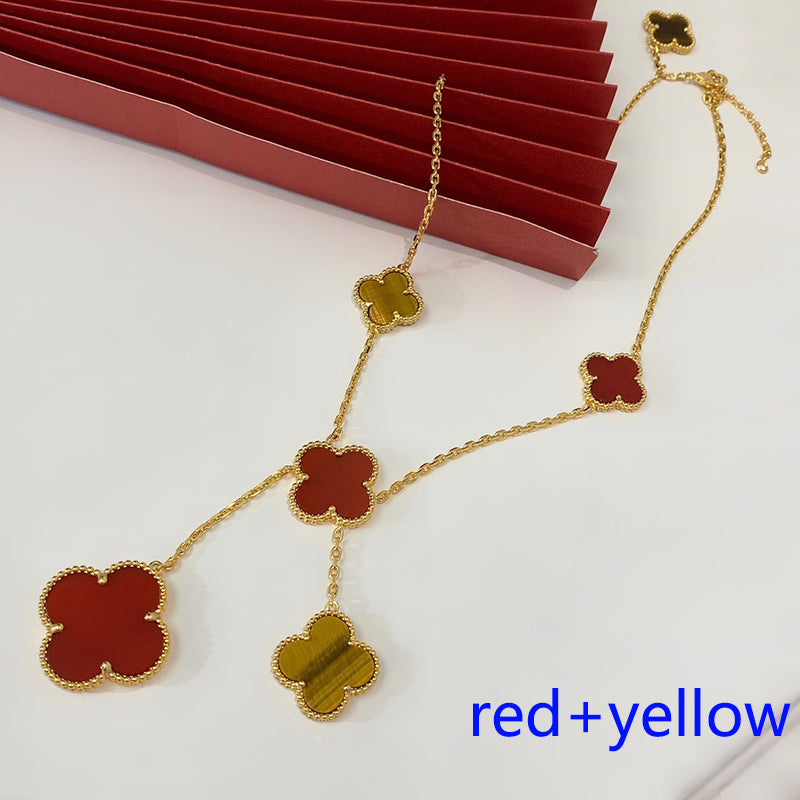 5XVA182KDE Stylish  6 flowers necklaces