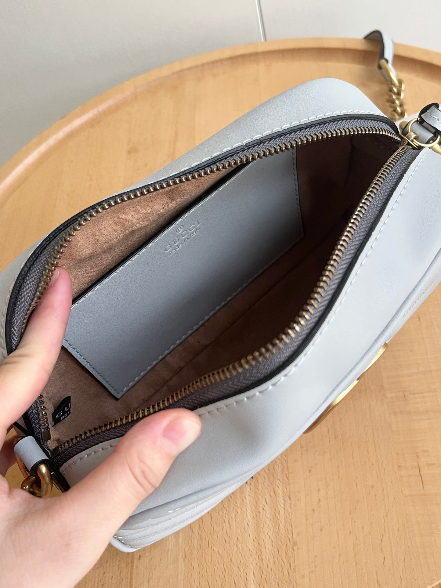 1XB446BDE Stylish leather bag