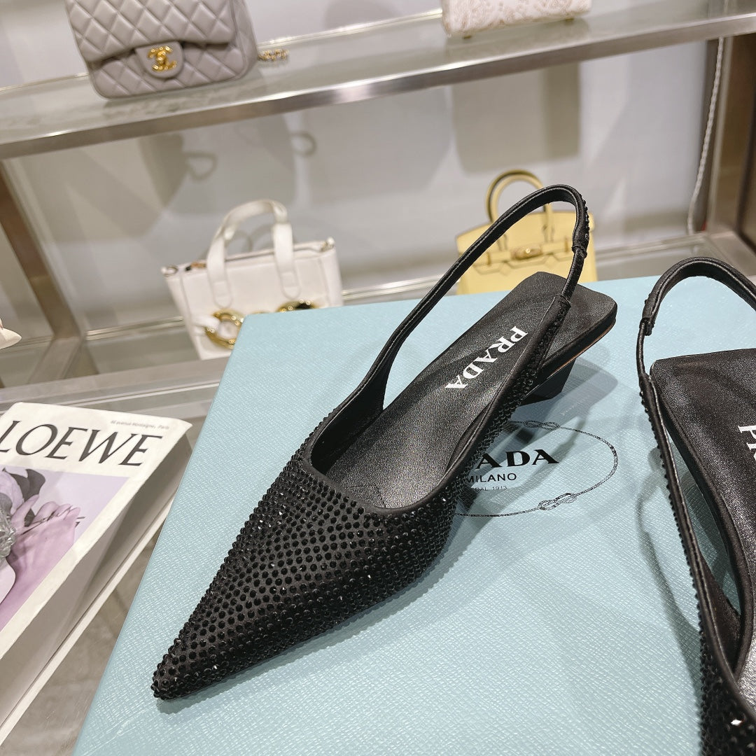 285RP53ZDE Stylish leather shoes (Heel height 4CM)