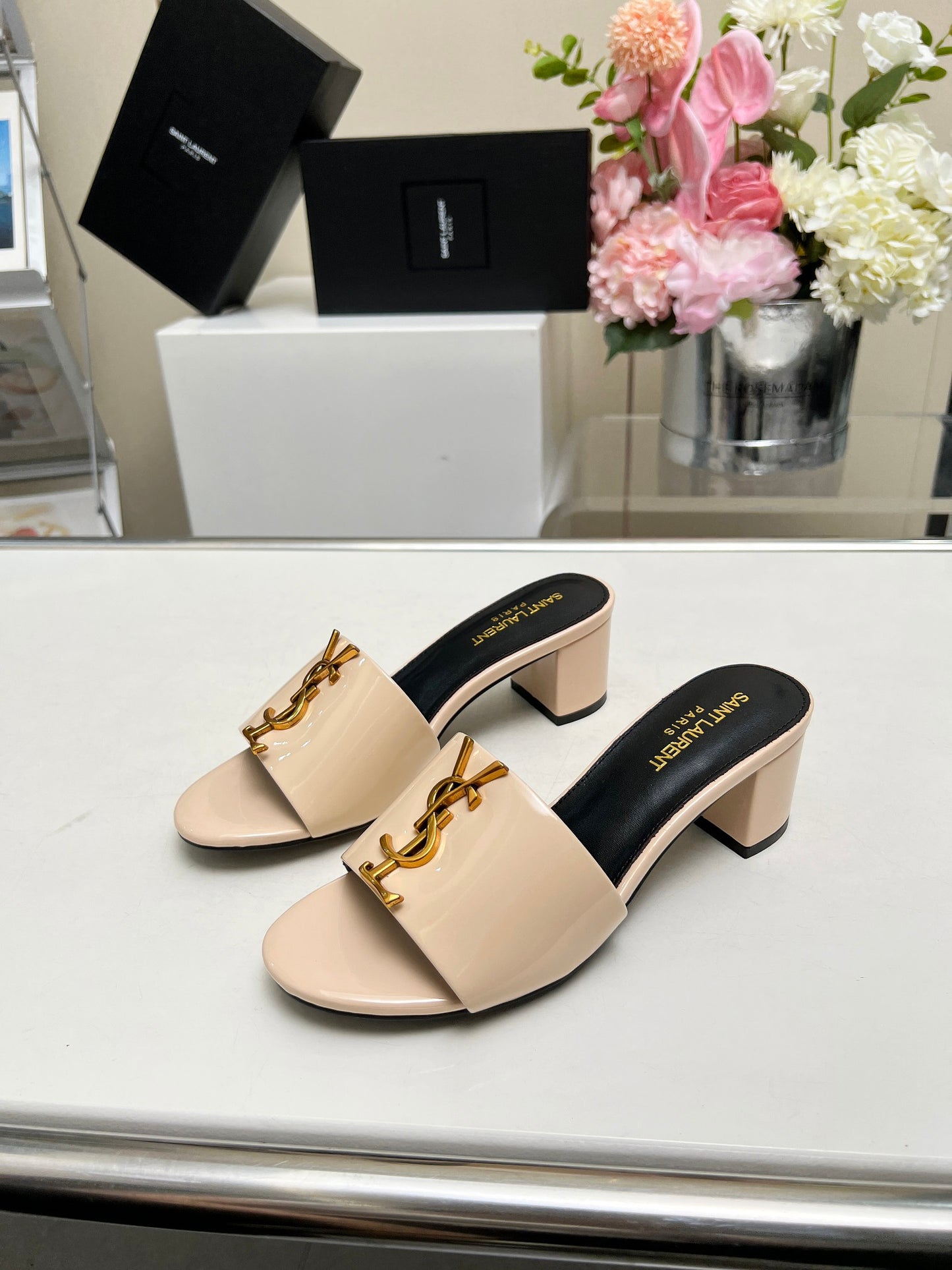 285ZSL34ZDE Stylish leather High heels(Heel height 5CM)