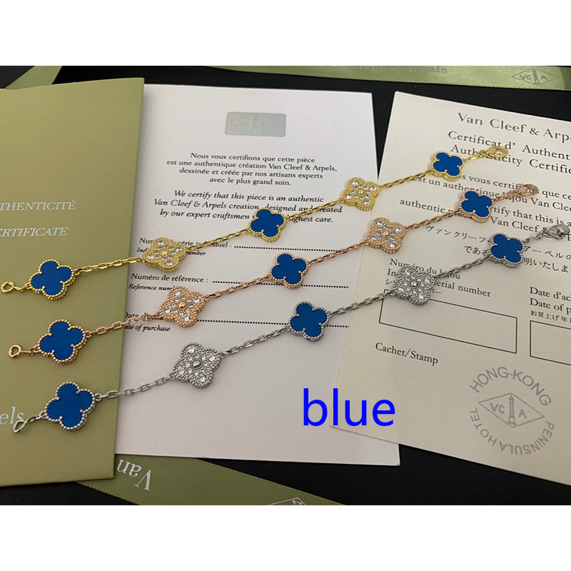 5XVA179KDE Stylish bracelets 5 flowers normal size1.5cm flower