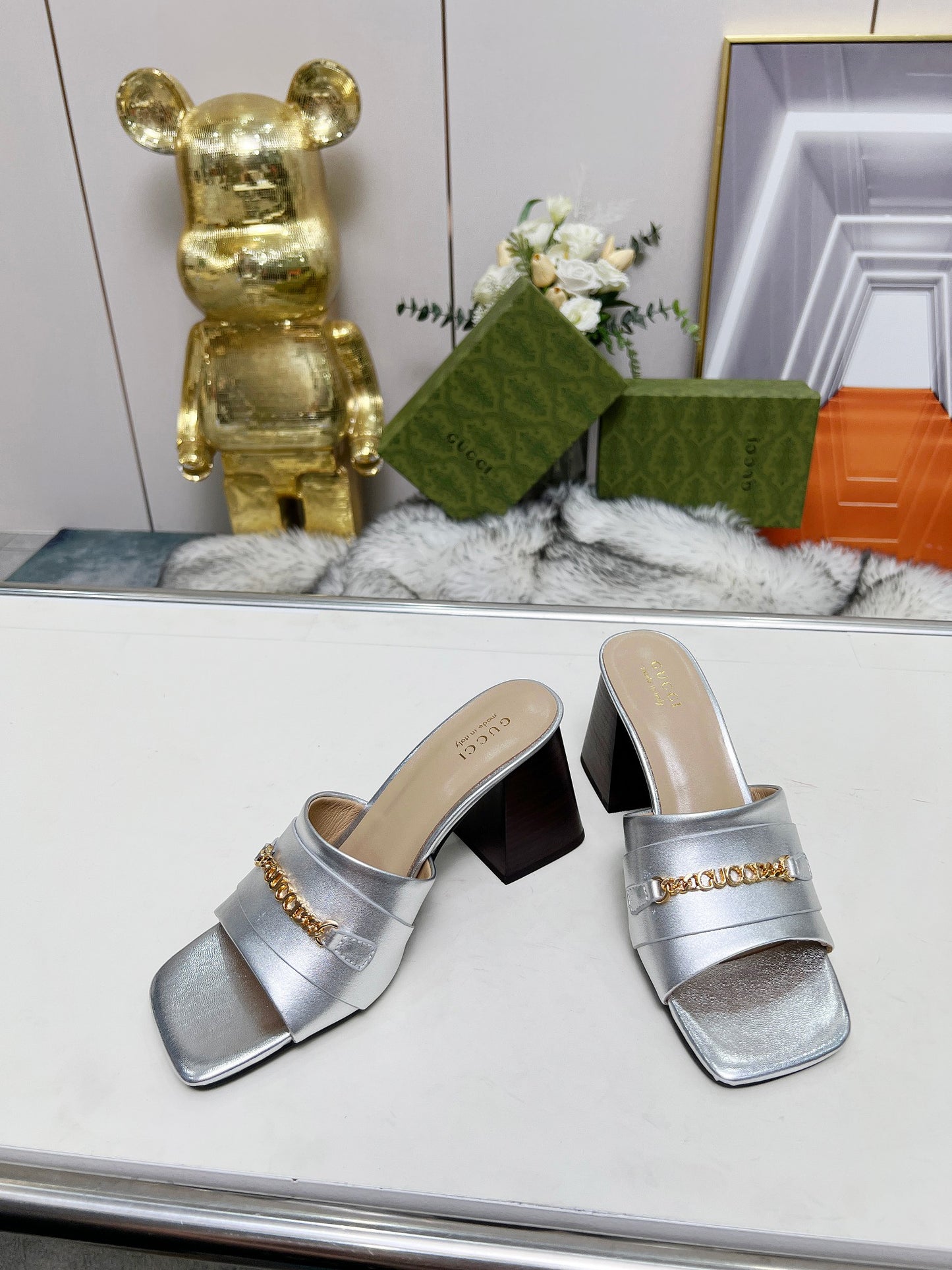 275NB11ZDE Stylish leather High heels
