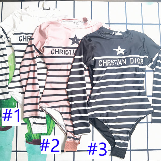 14D3YDE Stylish Long sleeve swimsuit