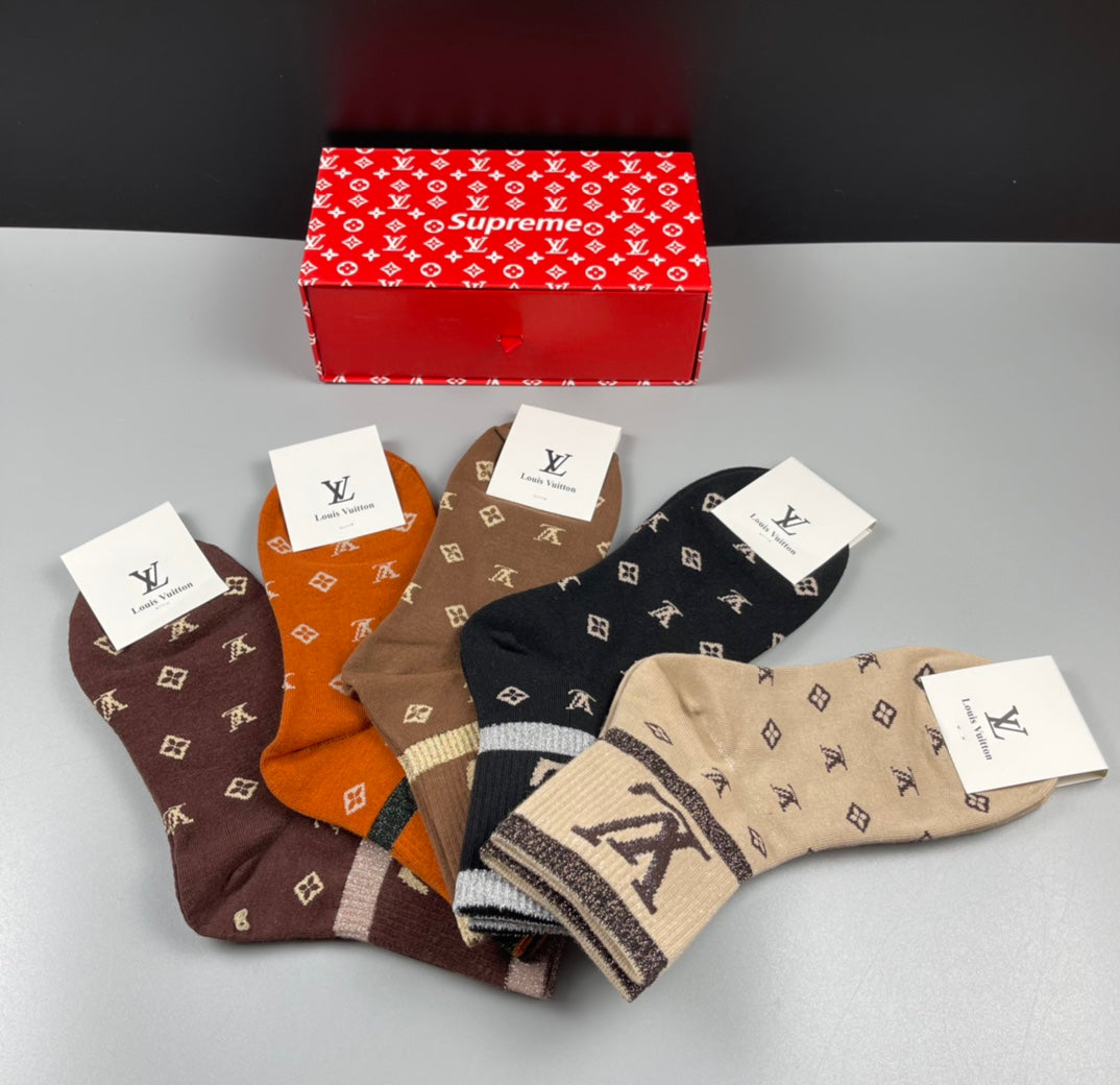 235QE10SDE Stylish socks(5 pairs )