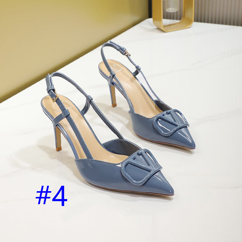 245RVL21ZDE Stylish leather  High heels