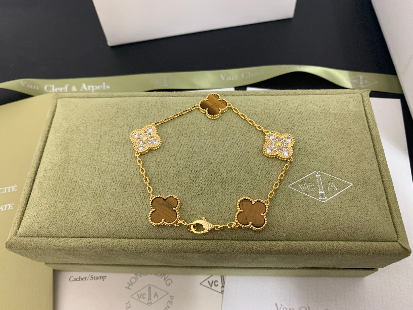 5XVA179KDE Stylish bracelets 5 flowers normal size1.5cm flower