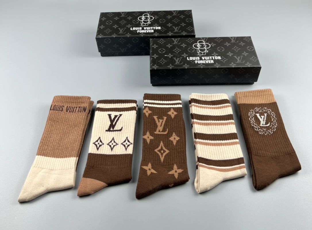235XE1SDE Stylish socks(5 pairs )