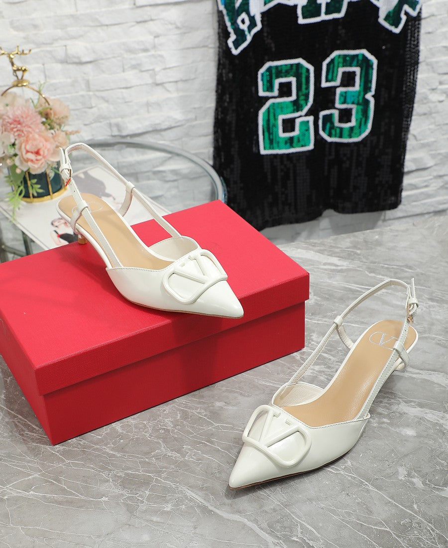 245RVL18ZDE Stylish leather  High heels