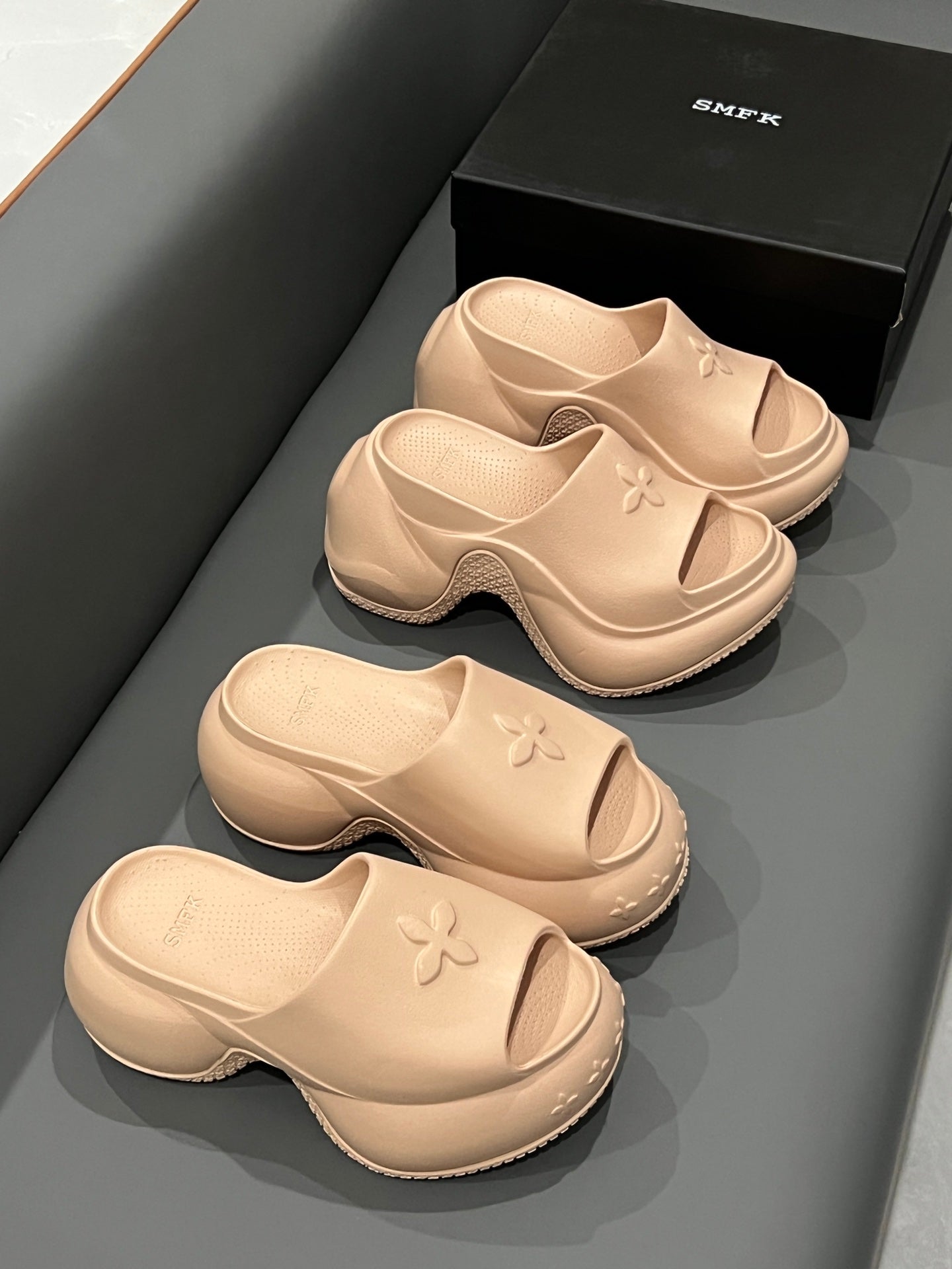 14A14ZDE Stylish slippers  Heel height 7.5cm 9.5cm