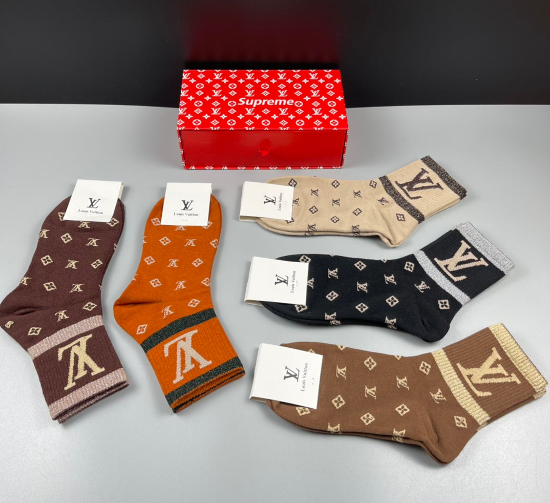 235QE10SDE Stylish socks(5 pairs )