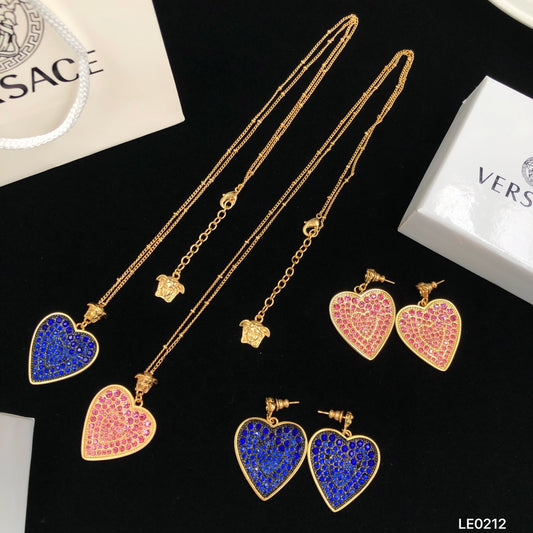 175RV70XDE Stylish Necklace . Earrings