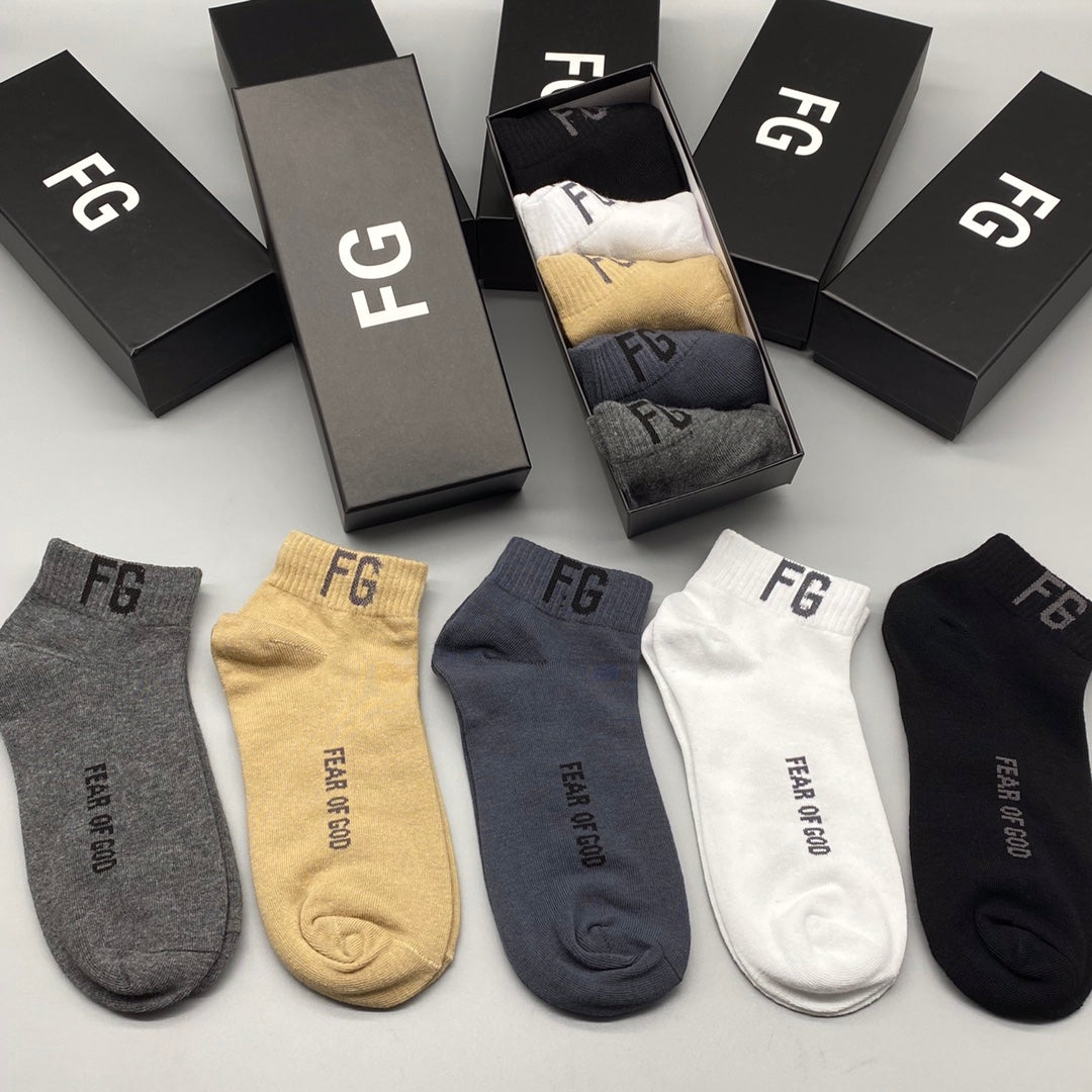 235QA38SDE Stylish socks(5 pairs )