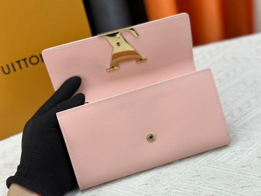 1XE74BDE Stylish leather wallets with package