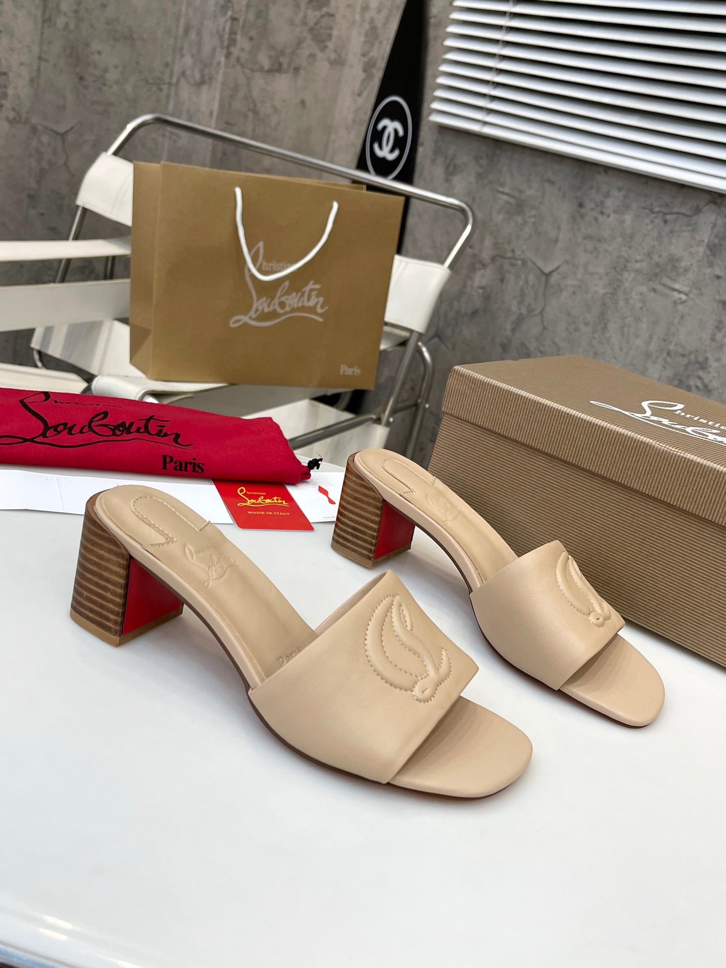 JXA27ZDE Stylish leather High heels Heel height 5.5cm